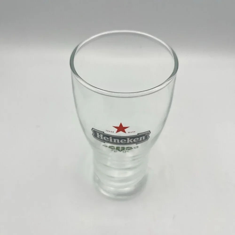 Heineken Red Star Logo .25L Beer Glass Gorgeous Twelve Oz Glass